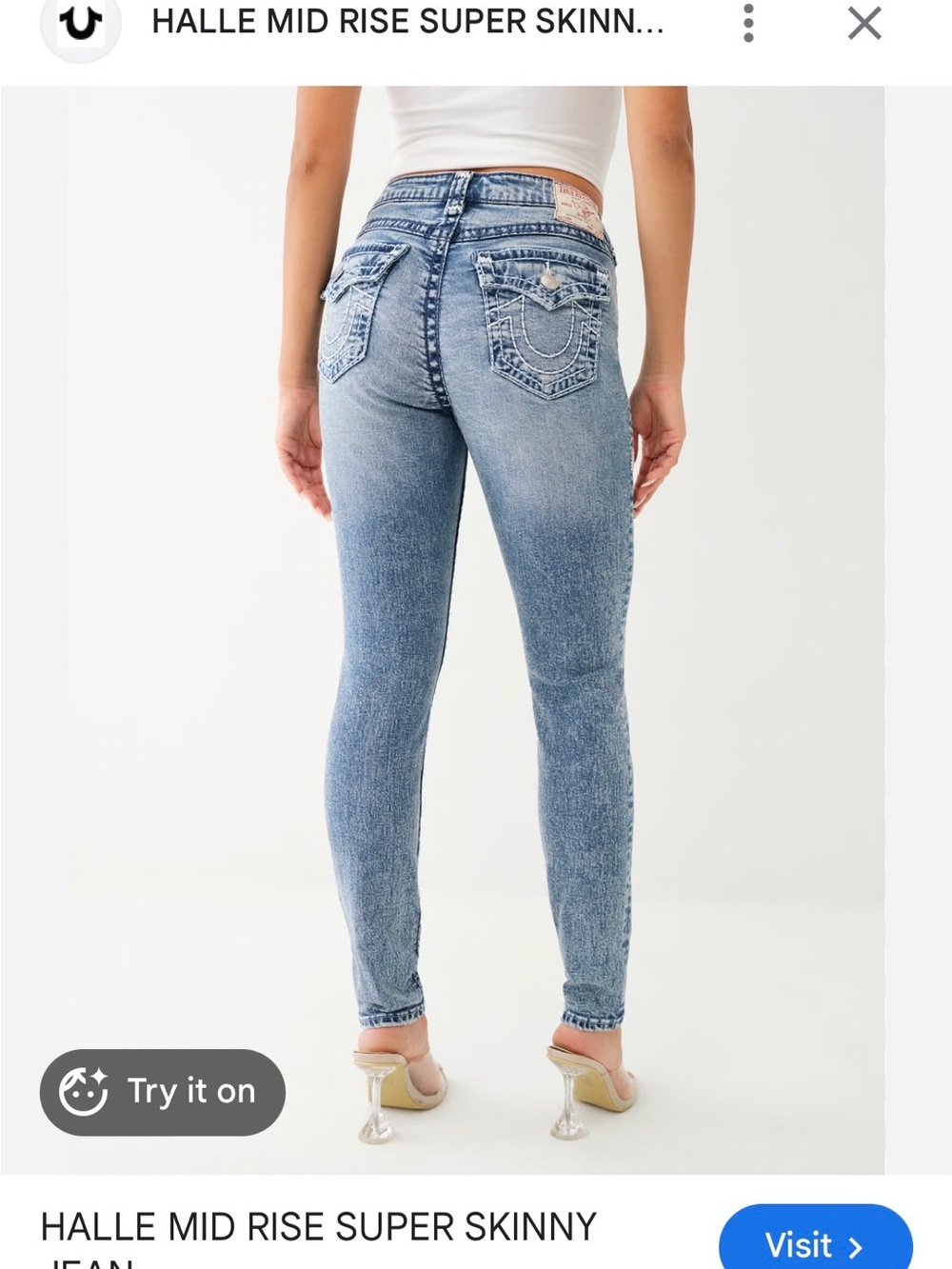 True Religion Halle High Rise Jeans